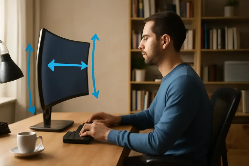 Conviene scegliere un monitor curvo per lavorare da casa? Il beneficio poco noto per la postura